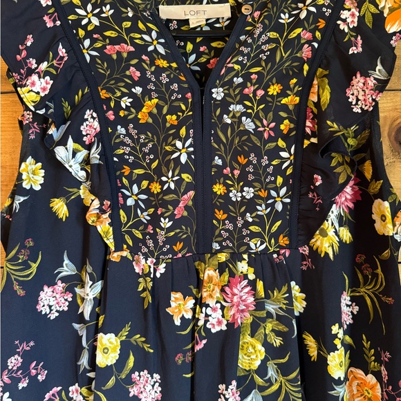 LOFT Ruffled Sleeve Top - Picture 4 of 5